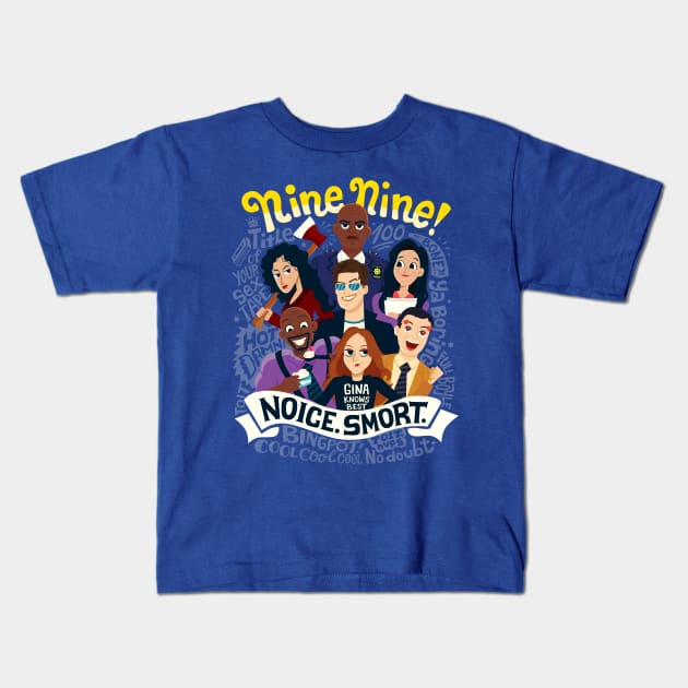 Nine Nine Kids T-Shirt by risarodil